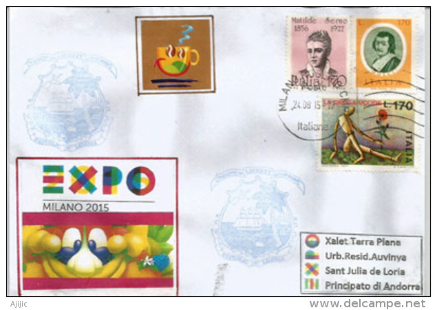 Republic Of LIBERIA. UNIVERSAL EXPO MILANO 2015, Letter From The Liberia Pavilion, With Official Stamp EXPO (scarce) - 2015 – Milan (Italie)