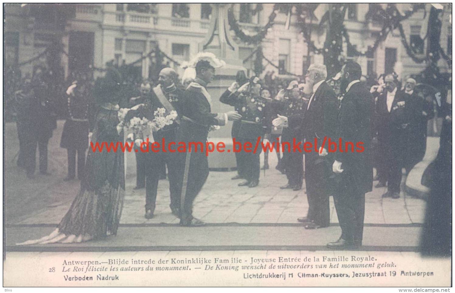 1912 Blijde Intrede Koning En Koningin - Antwerpen