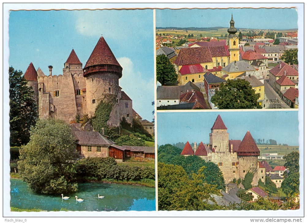 AK 3860 Heidenreichstein Burg Im Waldviertel Wasserburg Schwäne Swans Österreich Niederösterreich I. NÖ Austria Autriche - Gmünd