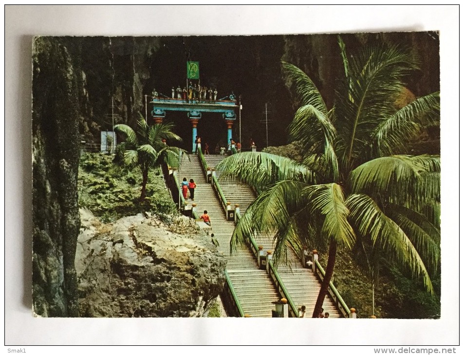 AK MALASYA KUALA LUMPURF MURUGAN TEMPLE PORT KLANG  ANSICHTSKARTE 1977 - Malaysia