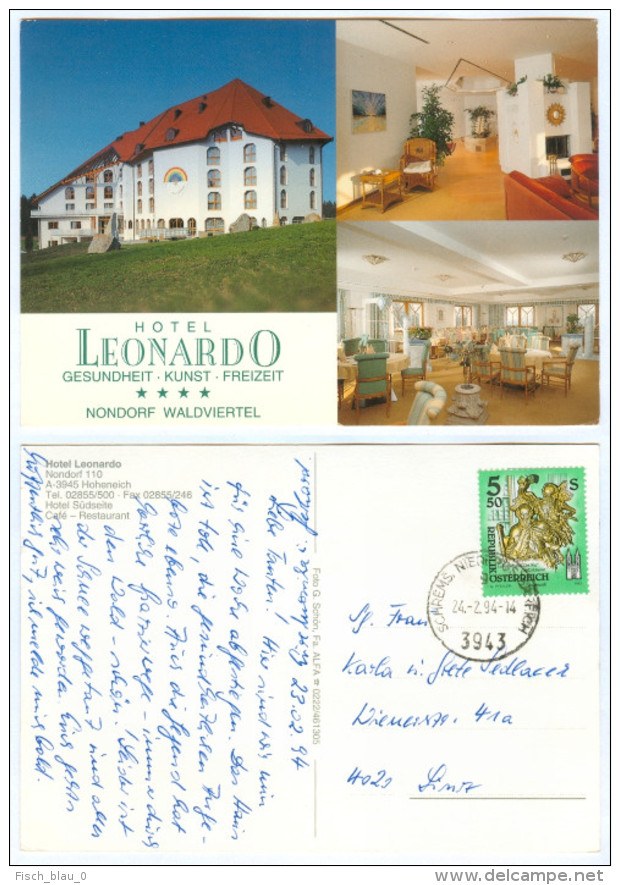 AK 3945 Nondorf Bei Hoheneich Hotel Leonardo Südseite Café Restaurant Schrems 94 Waldviertel Niederösterreich Österreich - Gmünd