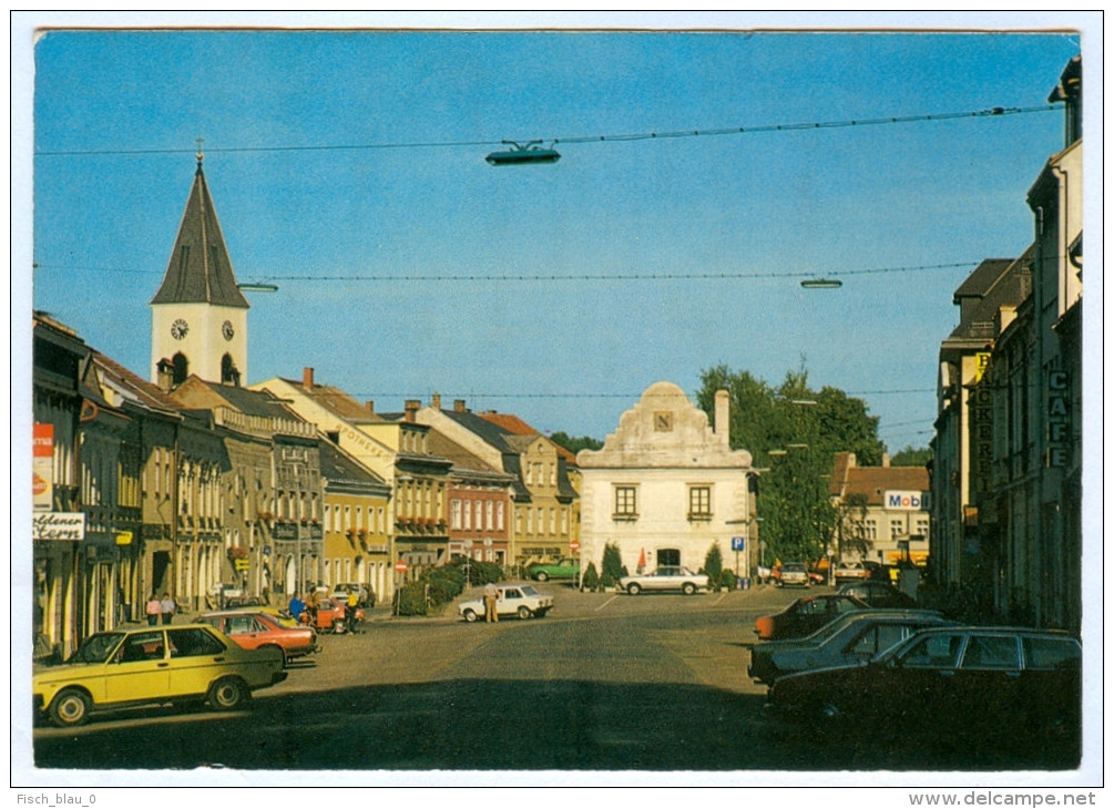 AK 3950 Gmünd Stadtplatz Rathaus Autos Foto Kainz Niederösterreich Waldviertel Österreich Ansichtskarte Picture Postcard - Gmünd