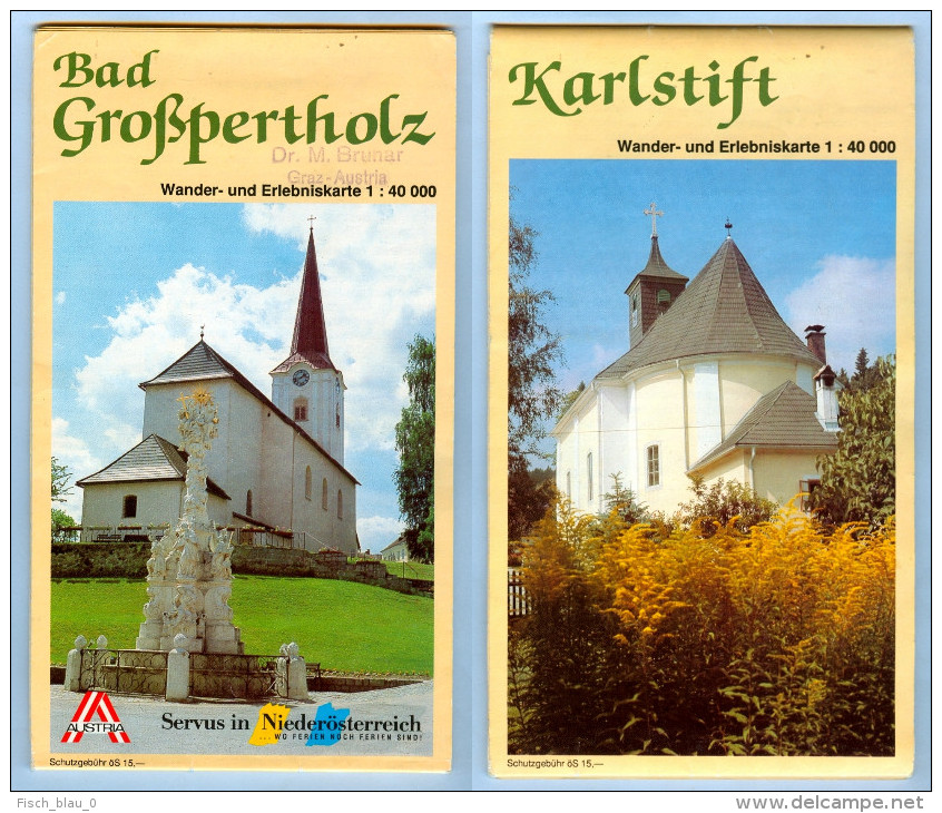 Landkarte Wanderkarte Map Bad Großpertholz Karlstift Naturpark Nordwald 1:40 000 Verein Naturpark Nordwald Waldviertell - Cartes Géographiques