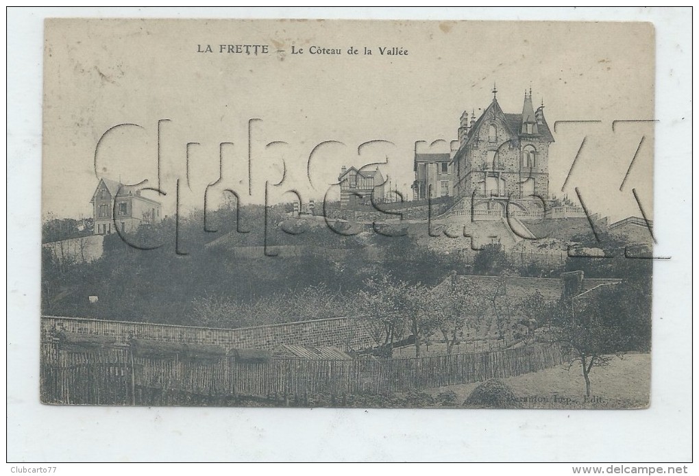 La Frette-sur-Seine (95) : Vue Sur Les Nouvelles Villas Du Côteau De La Vallée En 1908 PF. - La Frette-sur-Seine