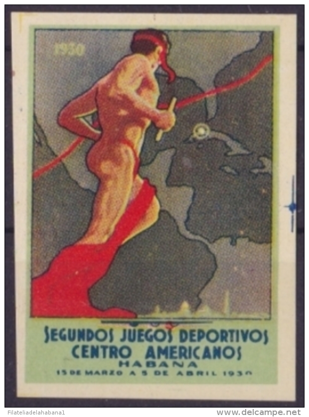VI-71 CUBA. 1930. II JUEGOS CENTROAMERICANOS C/ GOMA.CENTROAMERICAN GAMES CINDIRELLA. - Ungebraucht