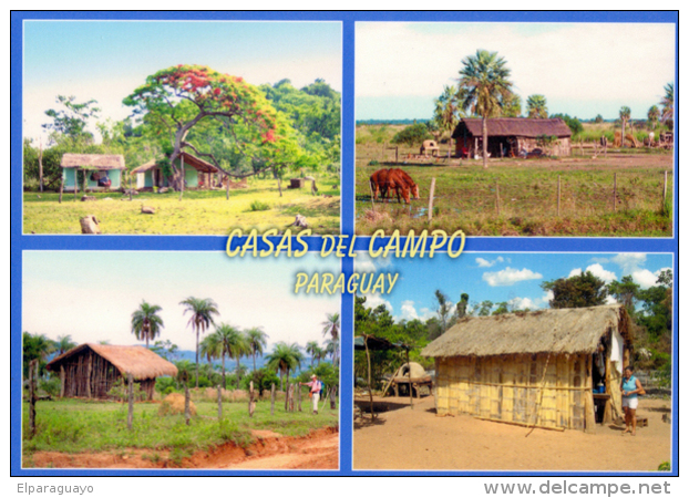 POSTAL PARAGUAY CASAS DE CAMPO RANCHOS DE LA CAMPIÑA - Paraguay