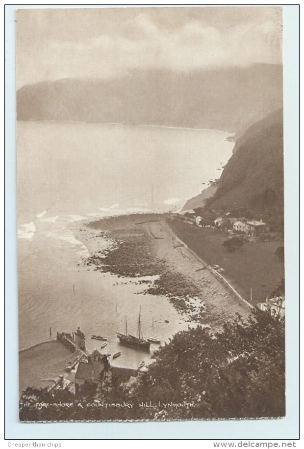 Lynmouth - The Fore-Shore & Countisbury Hill - Lynmouth & Lynton