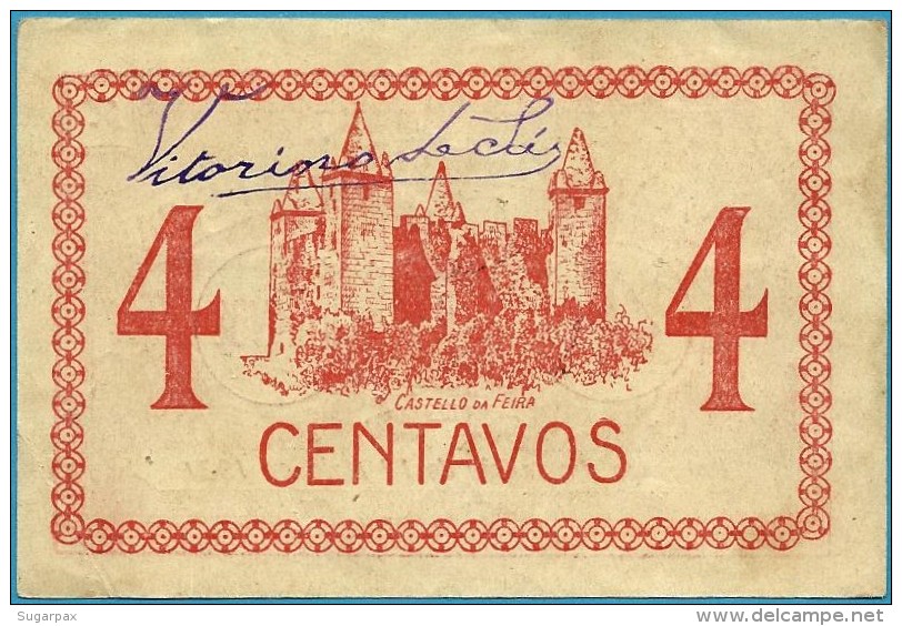 FEIRA - CÉDULA De 4 CENTAVOS - 1921 - M. A. 890 - Aveiro PORTUGAL - Emergency Paper Money - NOTGELD - Portugal