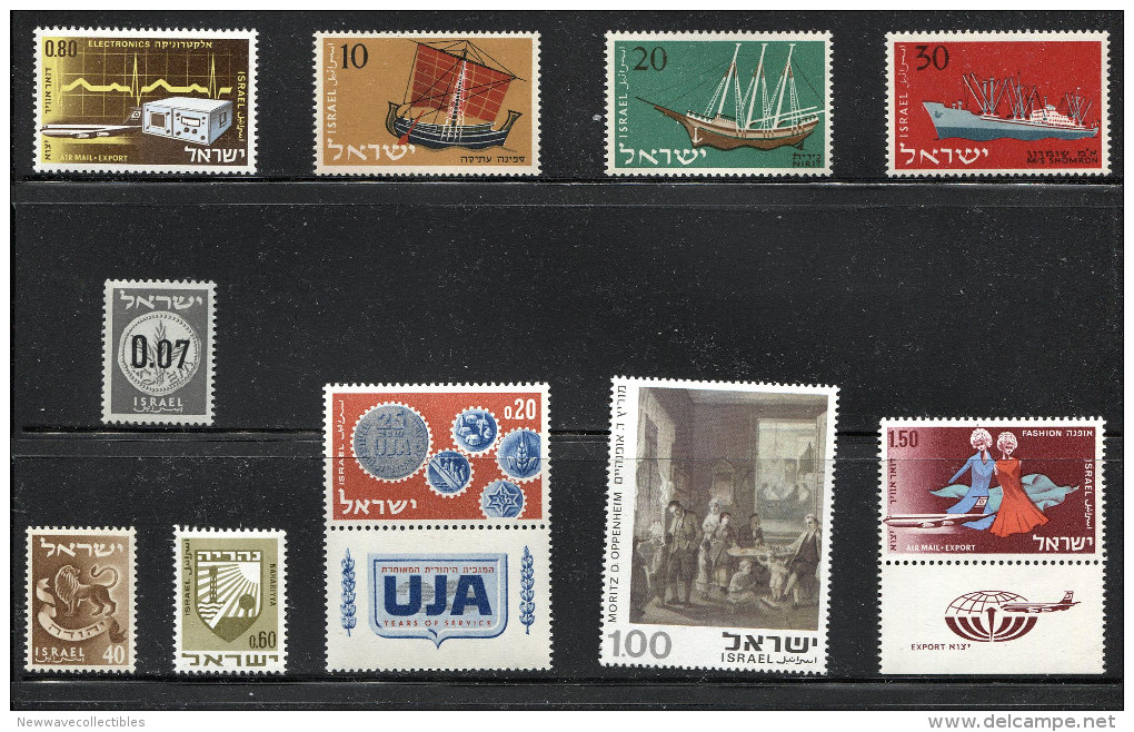 Isreal Stamps Lot, All Mint, MNH,Ships,Painting,More - Other & Unclassified