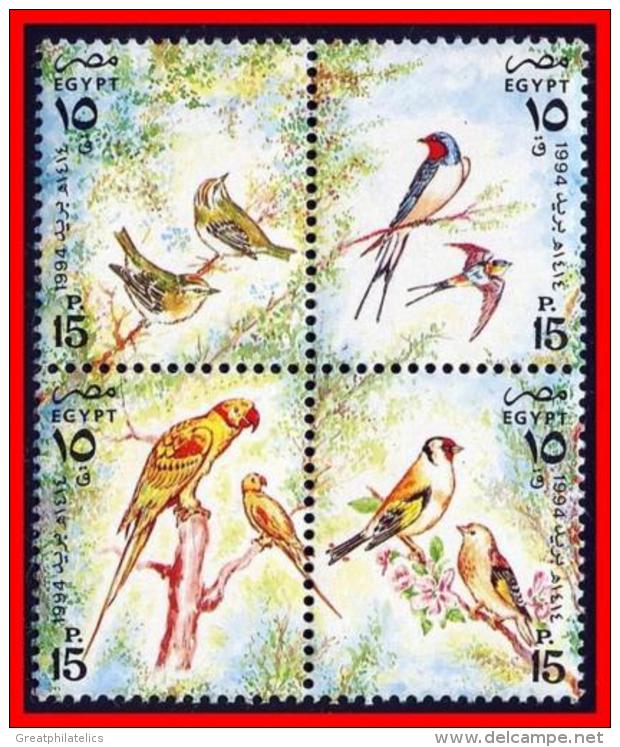 EGYPT 1994 BIRDS SC#1551 MNH PARROTS (E15) - Parrots