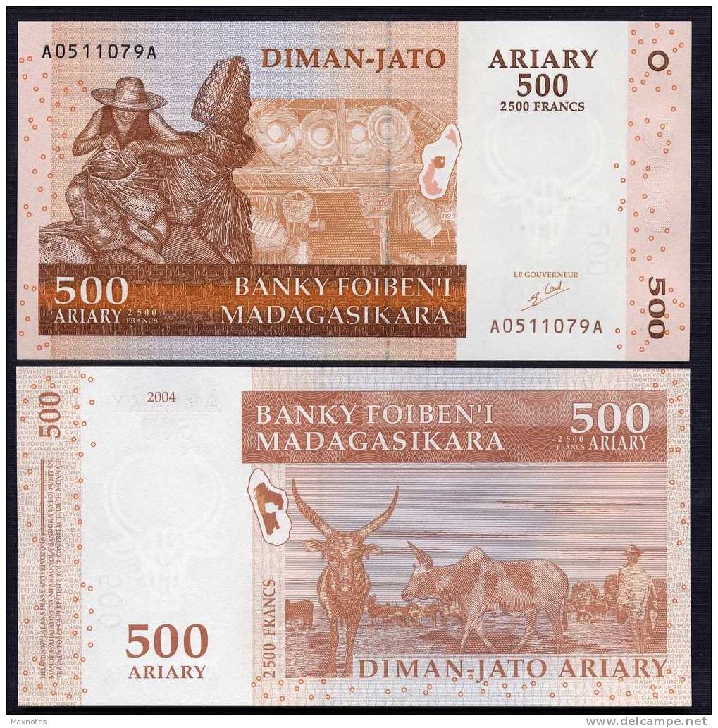 MADAGASCAR  : Banconota 500 Ariary - FDS - Madagaskar