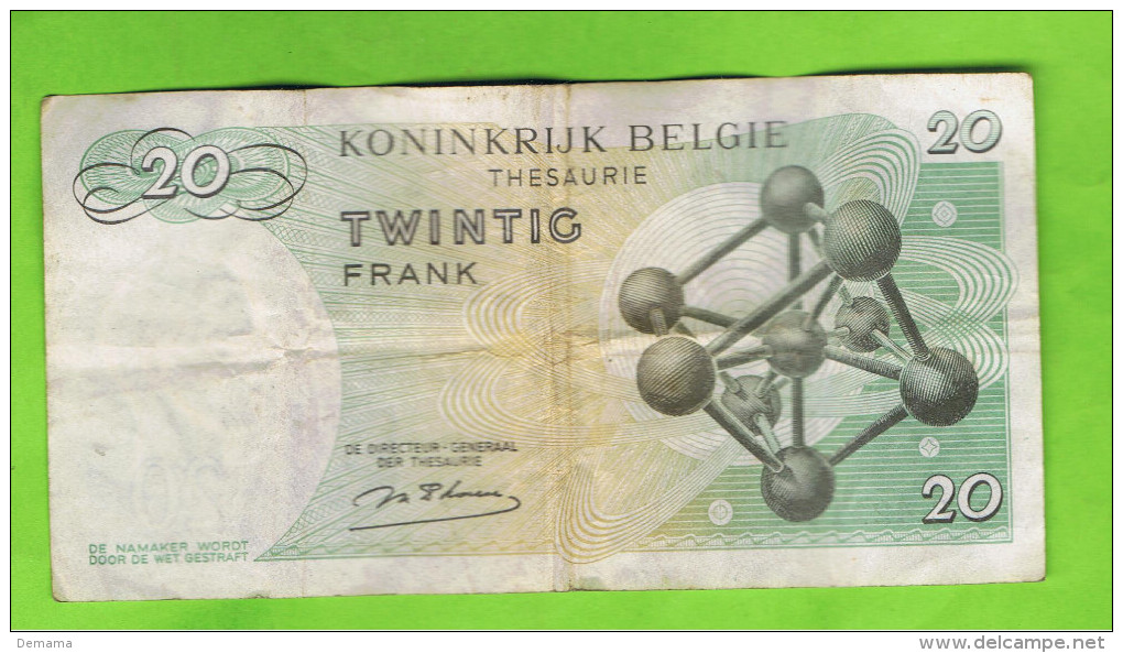 20 Frank, Koninkrijk België, 15.06.64 Goede Staat - Andere & Zonder Classificatie