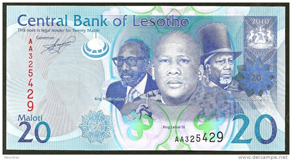 LESOTHO  : 20 Maloti - 2010 - Lesotho