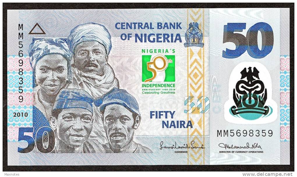 NIGERIA  :50 NAIRA -  2010 - COMMEMORATIVE -  UNC - Nigeria