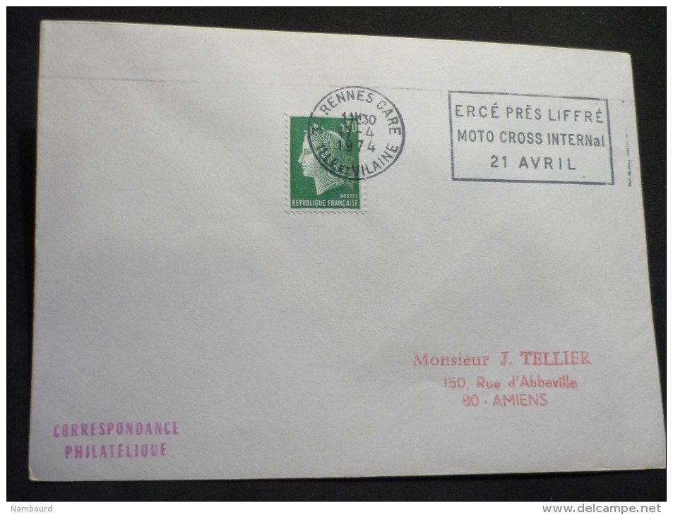 24 Flammes De Rennes Département De L'Ille Et Vilaine  24 Enveloppes - Mechanical Postmarks (Advertisement)