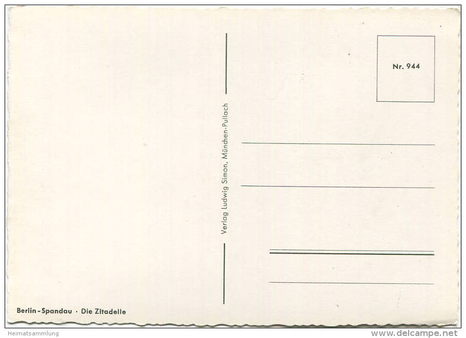 Berlin - Spandau - Die Zitadelle - AK-Grossformat - Verlag Ludwig Simon München-Pullach - Spandau