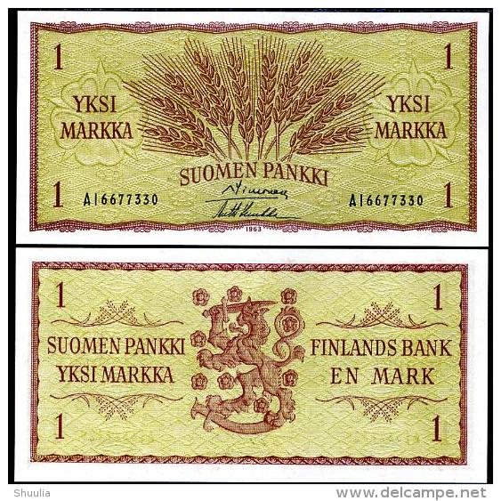 Finland 1 Markka 1963 Pick 98 UNC - Finland