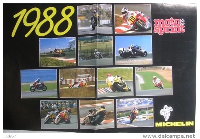 CALENDARIO 1988 - MOTOSPRINT - Grand Format : 1981-90
