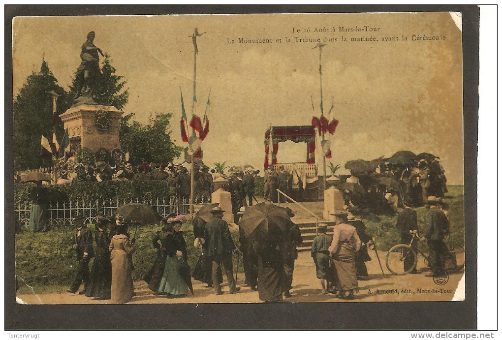 54 Mars-la-Tour. Le 16 Aout. Le Monument Et La Tribune - Autres & Non Classés