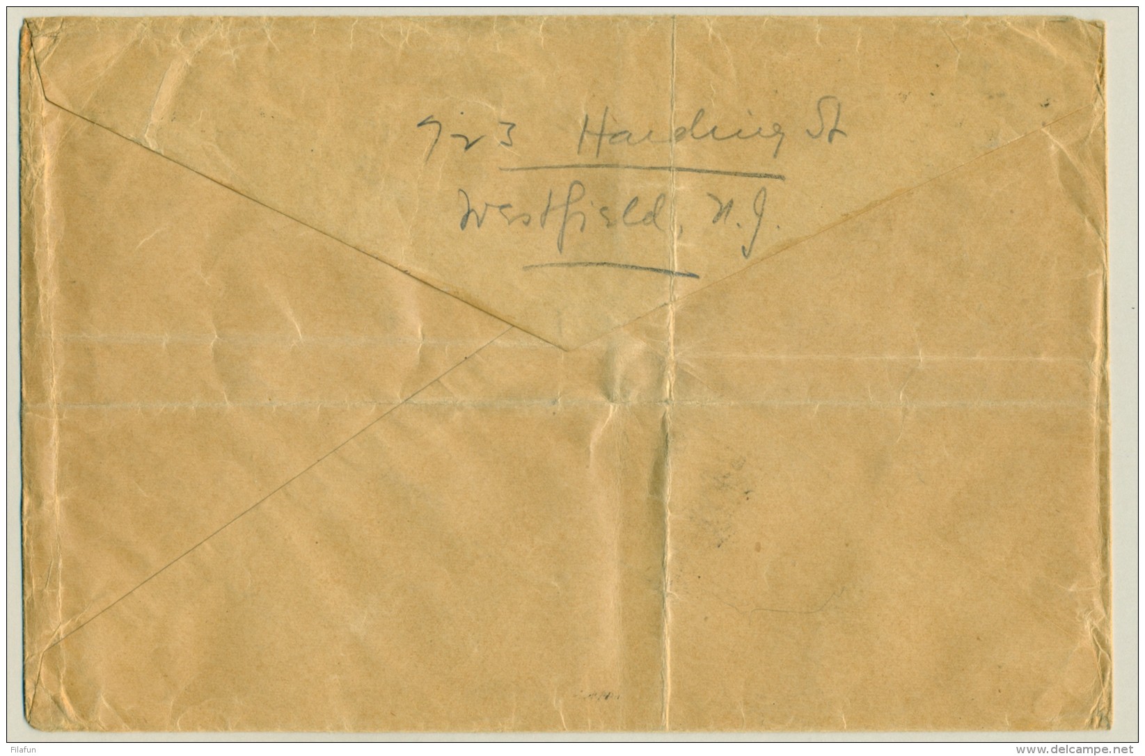 Nederlands Indië - 1934 - Fl 4,80 Frankering Op Zakelijke LP-brief Van Soengei Gerong Naar NY / USA - Indes Néerlandaises