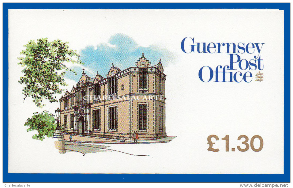 GUERNSEY/GUERNESEY 1985 BOOKLET COVER MARKET HALLS £1.30p S.G. G B30 CARNET  YT C292(II) - Guernesey