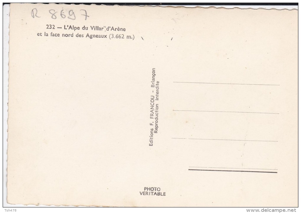 05-----L'ALPE DU VILLAR D'ARENE Et La Face Nord Des Agneaux---voir 2 Scans - Autres & Non Classés