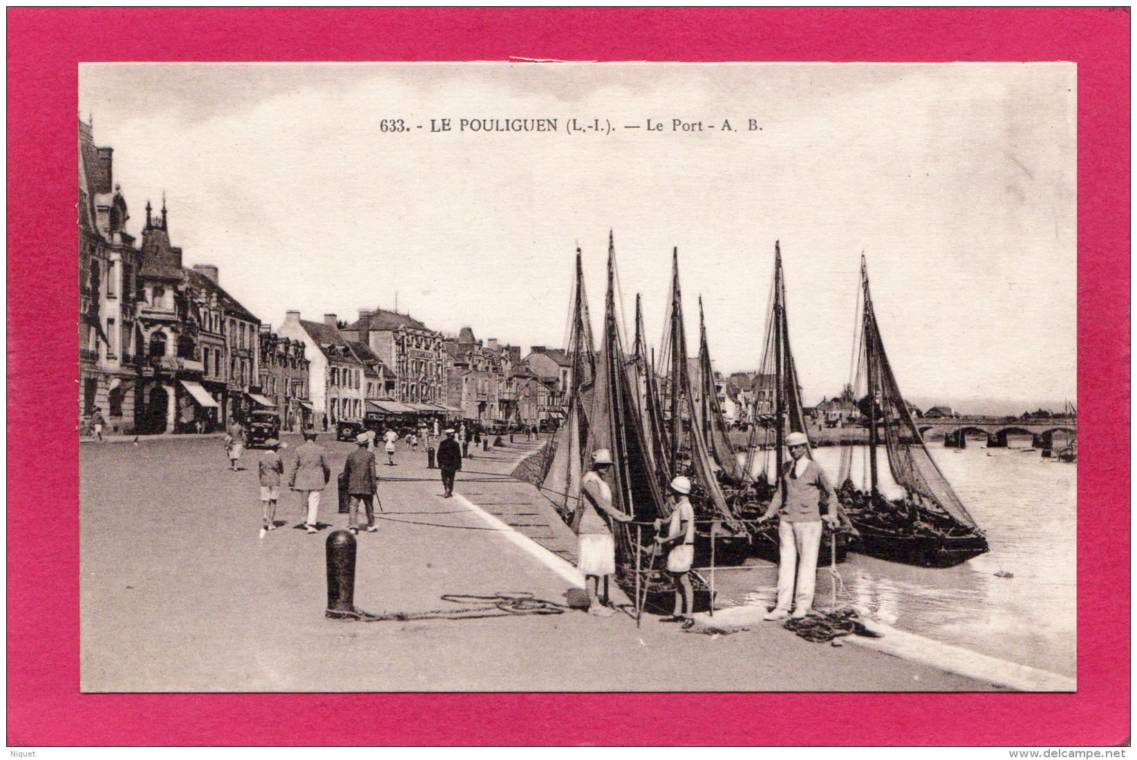 44 LOIRE-ATLANTIQUE LE POULIGUEN, Le Port, Animée, Bateaux De Pêche,  (A. Bruel) - Le Pouliguen