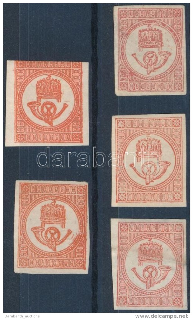 (*) * 1871 5 Db Hírlapbélyeg / Mi 7, 14 Newspaper Stamps - Other & Unclassified