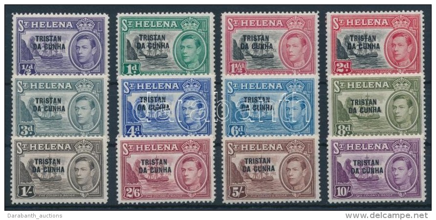 ** 1952 Felülnyomott Forgalmi Sor Mi 1-12 - Other & Unclassified