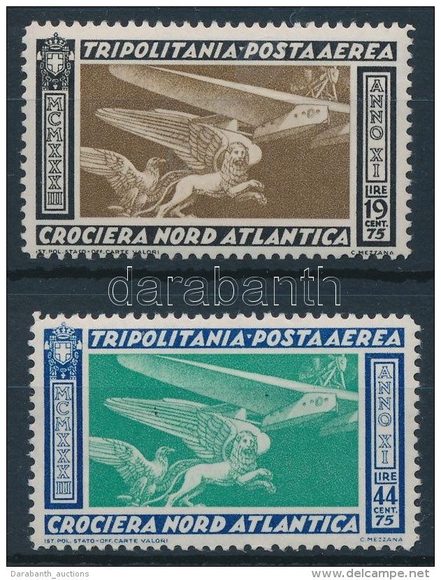 ** 1933 Róma-Chicago Repülés Sor Mi 196-197 - Other & Unclassified