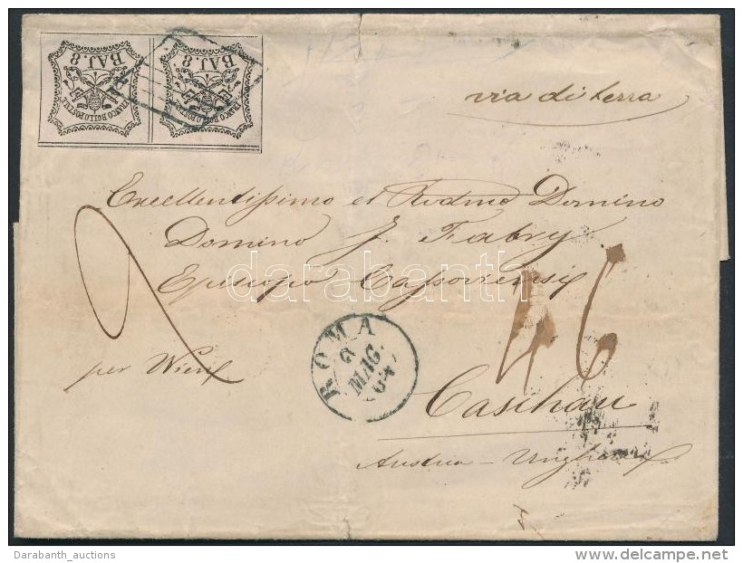 Egyházi állam 1864 8 Baj. Pár Levélen Kassára / Pair On Cover To Kaschau - Other & Unclassified