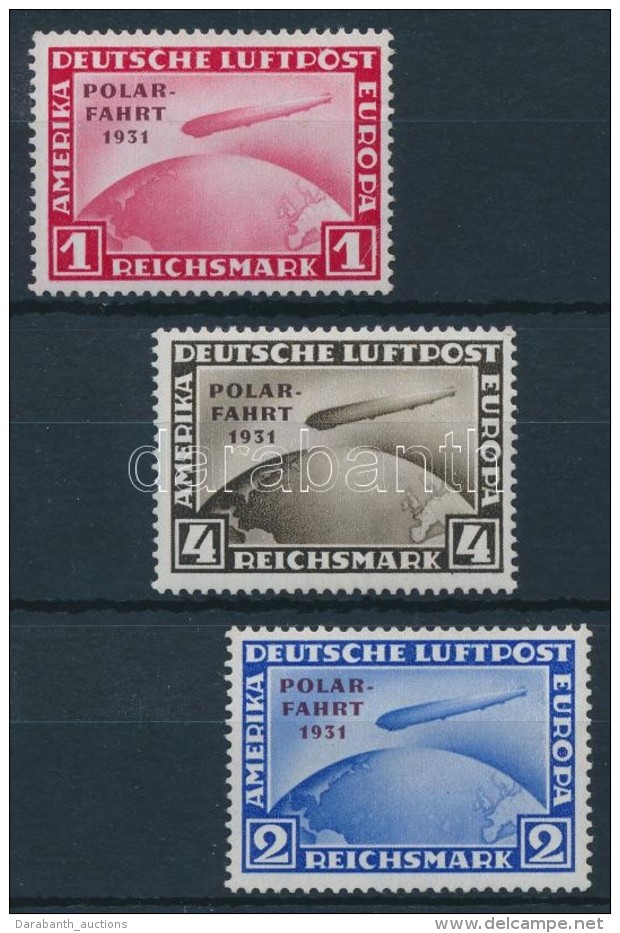 ** 1931 Zeppelin Polarfahrt Mi 456-458 - Other & Unclassified