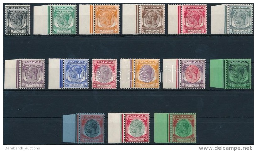 ** Straits Settlement 1936 Forgalmi Sor Mi 192-206 - Other & Unclassified