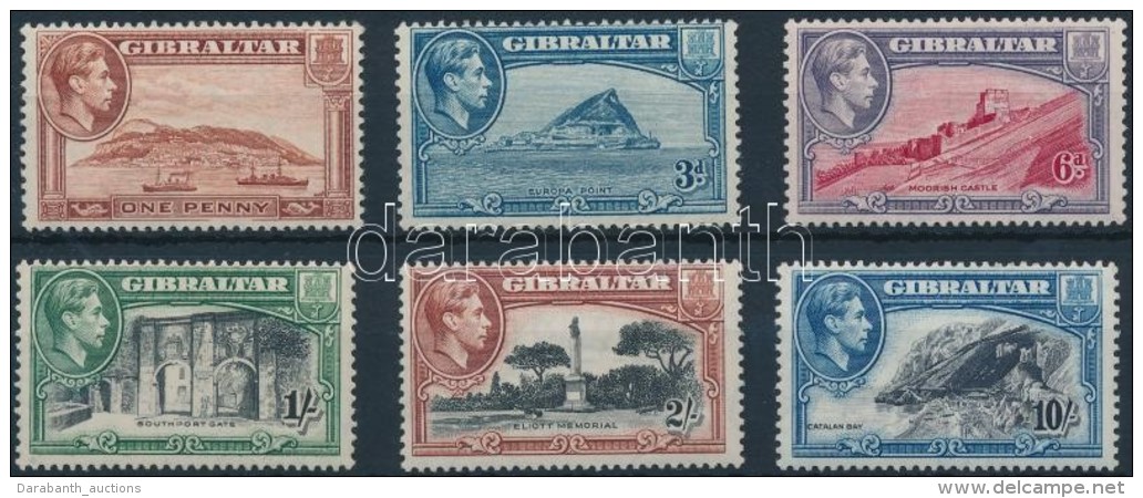 ** 1938 VI. György - Tájkép 6 Klf érték 13-as Fogazással Mi 108D, 111-114D,... - Other & Unclassified