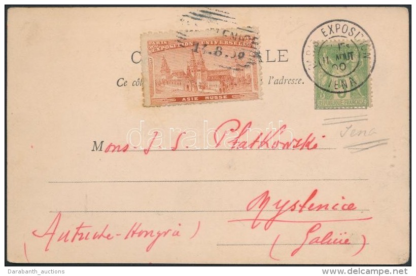 1900 Képeslap A Párizsi Világkiállításról / Postcard 'PARIS... - Sonstige & Ohne Zuordnung