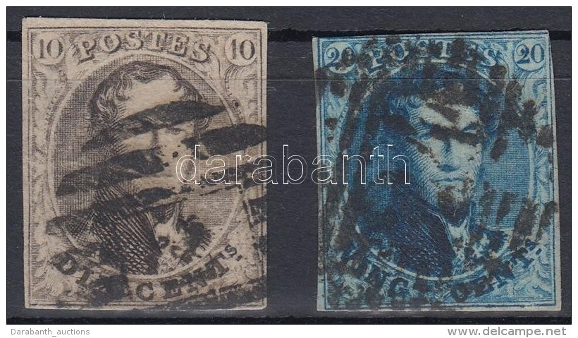 O 1849/1850 Mi 3 + 4 (Mi EUR 160.-) - Other & Unclassified