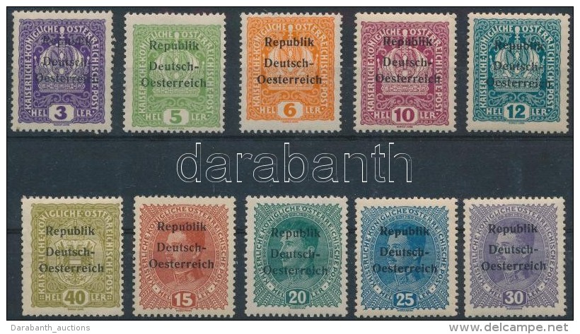 * 1918 Knittelfeld Magánkiadás Teljes Sor / Private Issue Set - Other & Unclassified