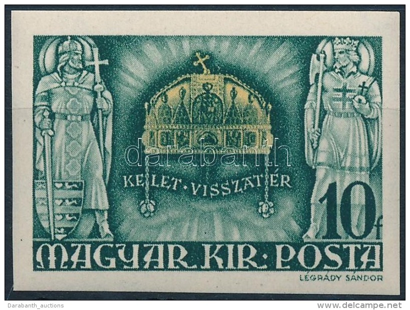 ** 1940 Kelet Visszatért Vágott Bélyeg (8.000) / Mi 671 Imperforate Stamp - Other & Unclassified