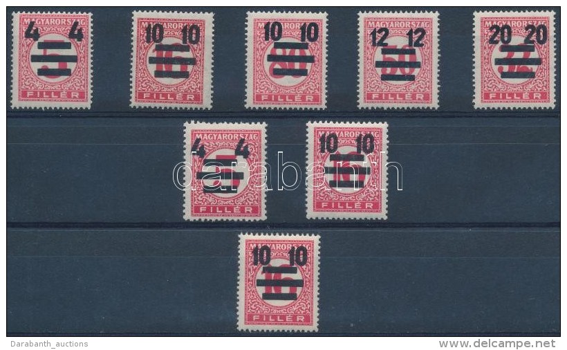 ** 1931 KisegítÅ‘ Portó A + B Sor + 10f/16f érték / Mi 118-121, 123-124 Postage Due Set - Other & Unclassified