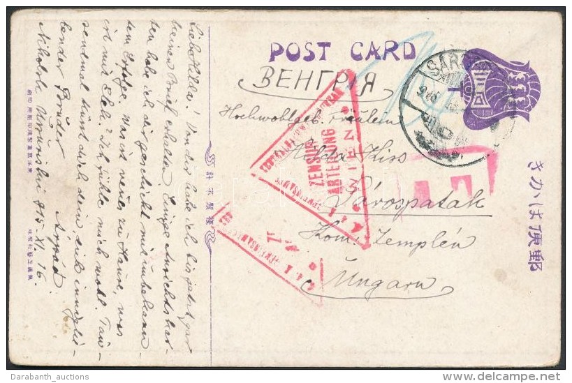 1915 Képeslap A Nikolsk Ussuriysk-i Hadifogolytáborból Sárospatakra / Postcard From... - Other & Unclassified