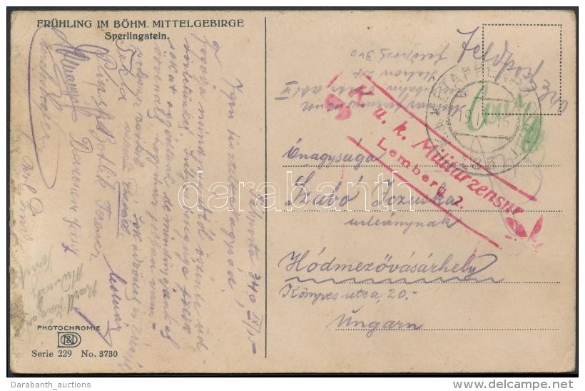 1915 Tábori Posta Képeslap / Field Postcard 'K.u.k. Militärzensur Lemberg 2.' - Sonstige & Ohne Zuordnung