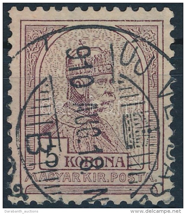 O 1904 Turul 5K, 4. Vízjelállás / Watermark Position 4 - Other & Unclassified