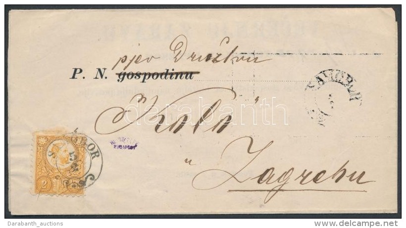 1872 Réznyomat 2kr Nyomtatványon / Mi 8 On Printed Matter 'SAMOBOR' - 'ZAGREB-AGRAM' Signed:... - Other & Unclassified