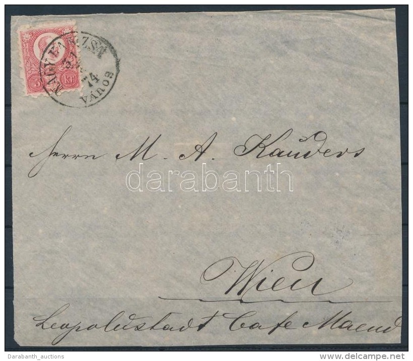 1871 Réznyomat 5kr Levél ElÅ‘lapon / Mi 10 On Cover Front 'NATGYKANIZSA VÁROS' - Other & Unclassified