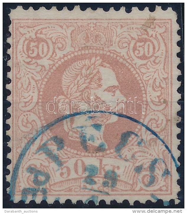 O 1867 50kr Kék / Blue 'PÉCS / PÉNZUTALVÁNY' (150.000) Certificate: Ferchenbauer - Other & Unclassified