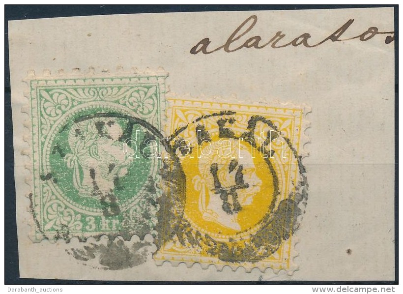 1867 2kr + 3kr 'SZAKÁL' - Other & Unclassified