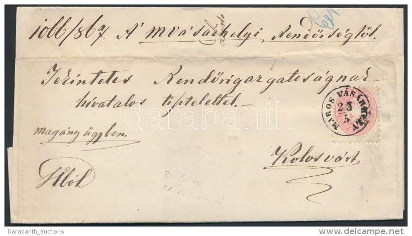1867.máj.23. 5kr Levélen /on Cover 'MAROS VÁSÁRHELY' (provizórium) -... - Other & Unclassified