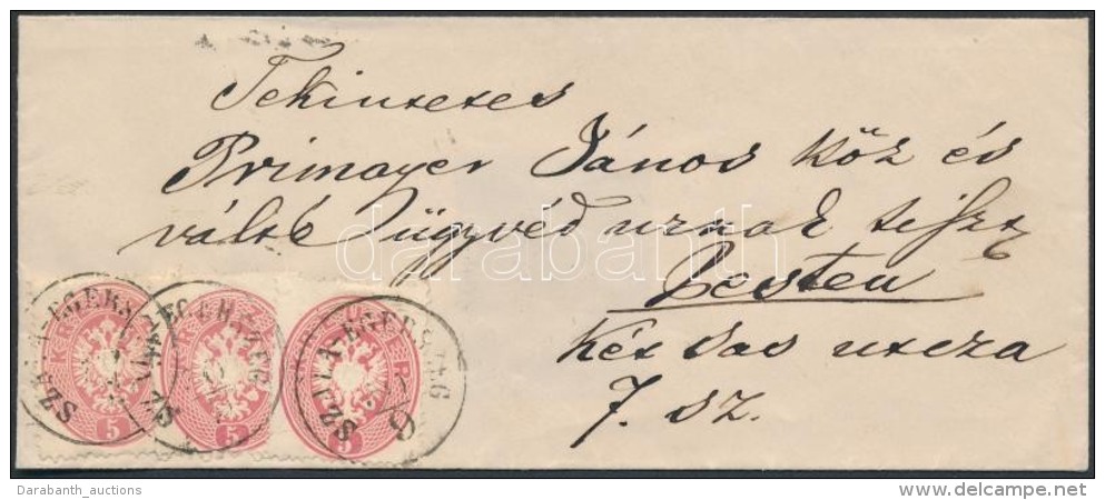 ~1863 3 X 5kr Levélen / On Cover 'SZALA-EGERSZEG' - 'PESTH' - Other & Unclassified