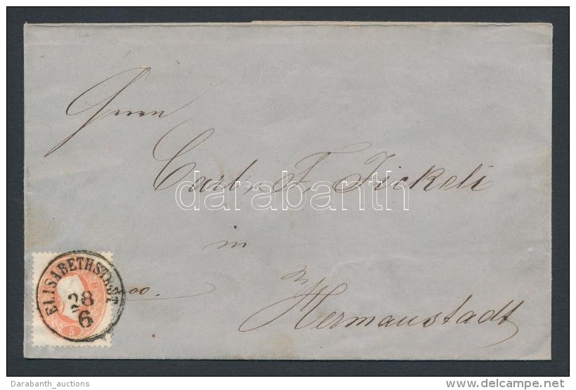 1862 5kr Levélen / On Cover 'ELISABETHSTADT' - Hermannstadt - Other & Unclassified