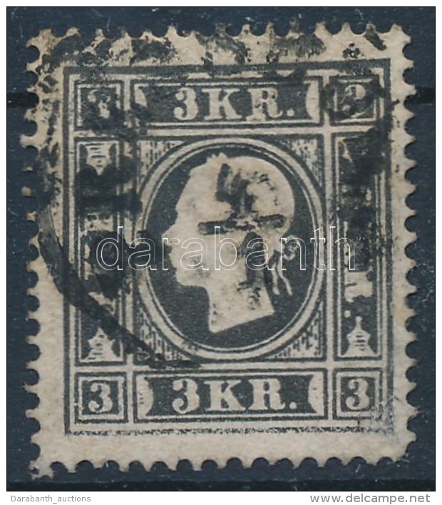 O 1858 3kr I. Fekete / Black 'PRESSBURG' - Other & Unclassified